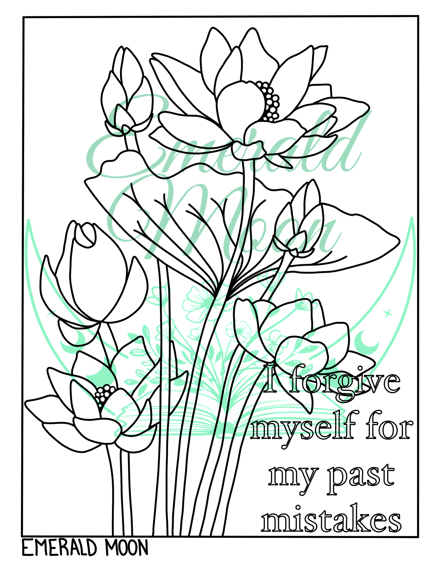 I Forgive Myself Coloring Page
